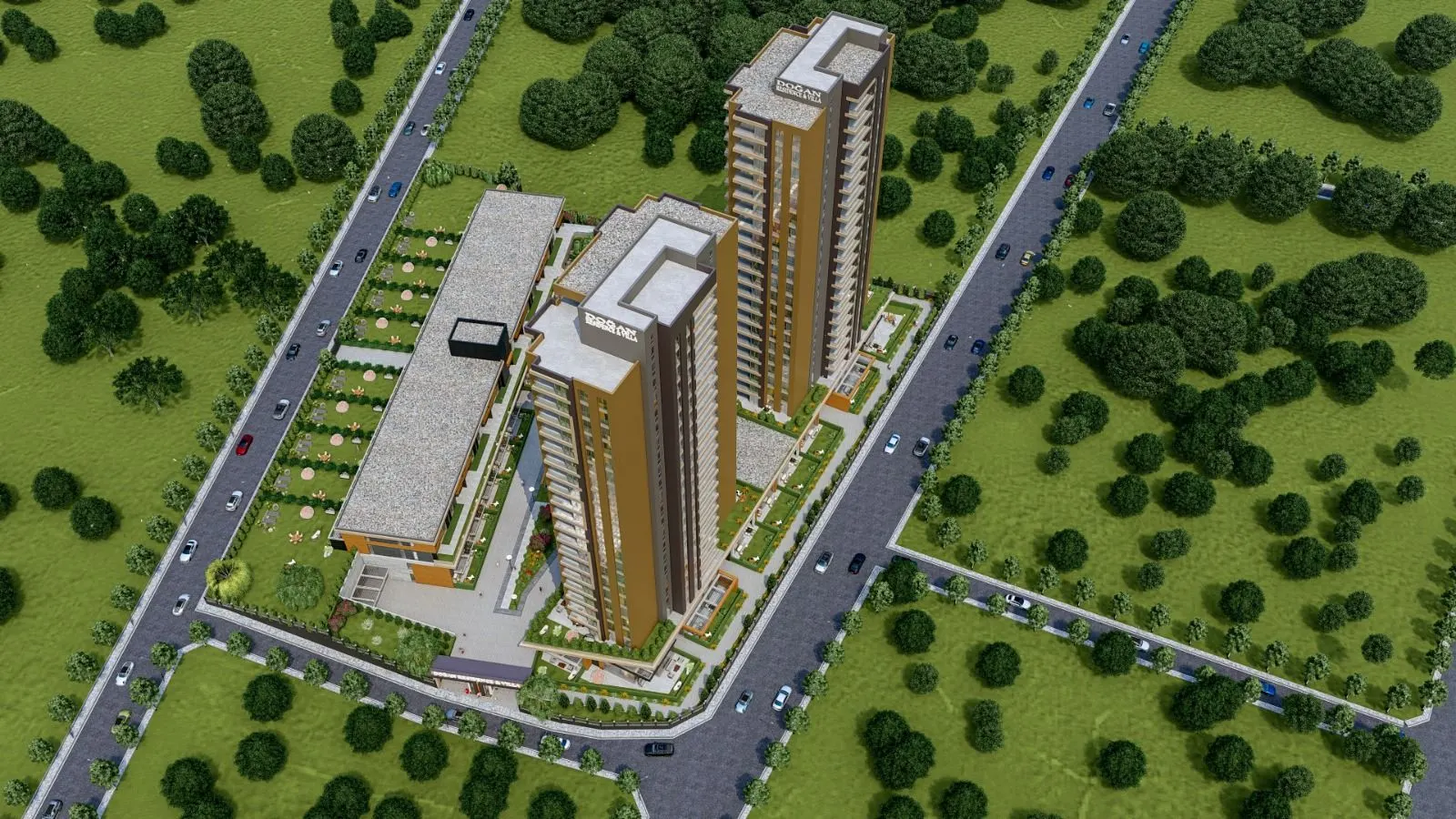 Peyzaj ve yürüyüş yolları